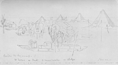 Camp On The Barrier&mdash;E. A. Wilson, del.