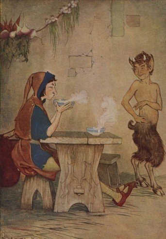 THE MAN AND THE SATYR