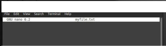 Opening a text file with Nano