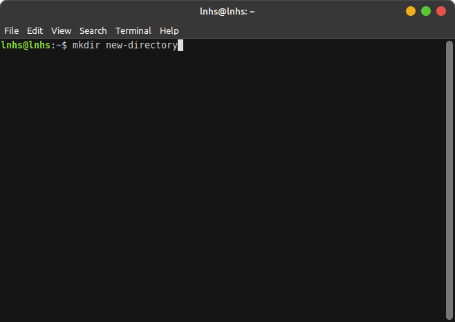 mkdir new directory