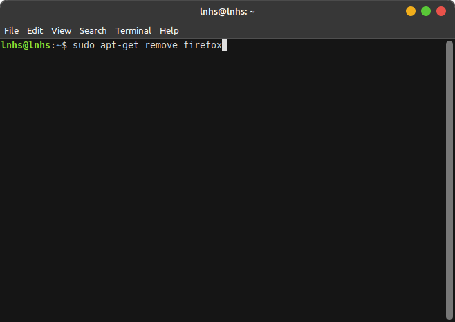 sudo apt get remove firefox