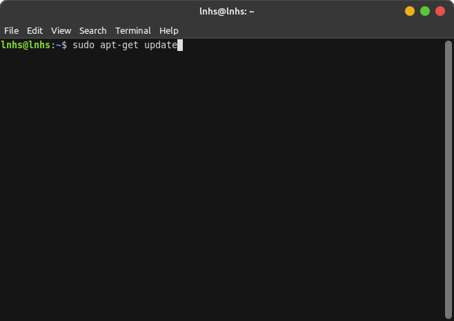 sudo apt get update